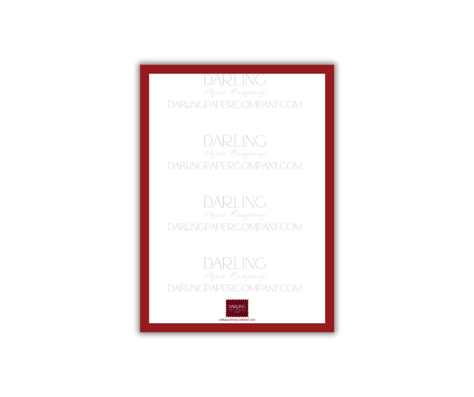 Red Stripe Bow Frame