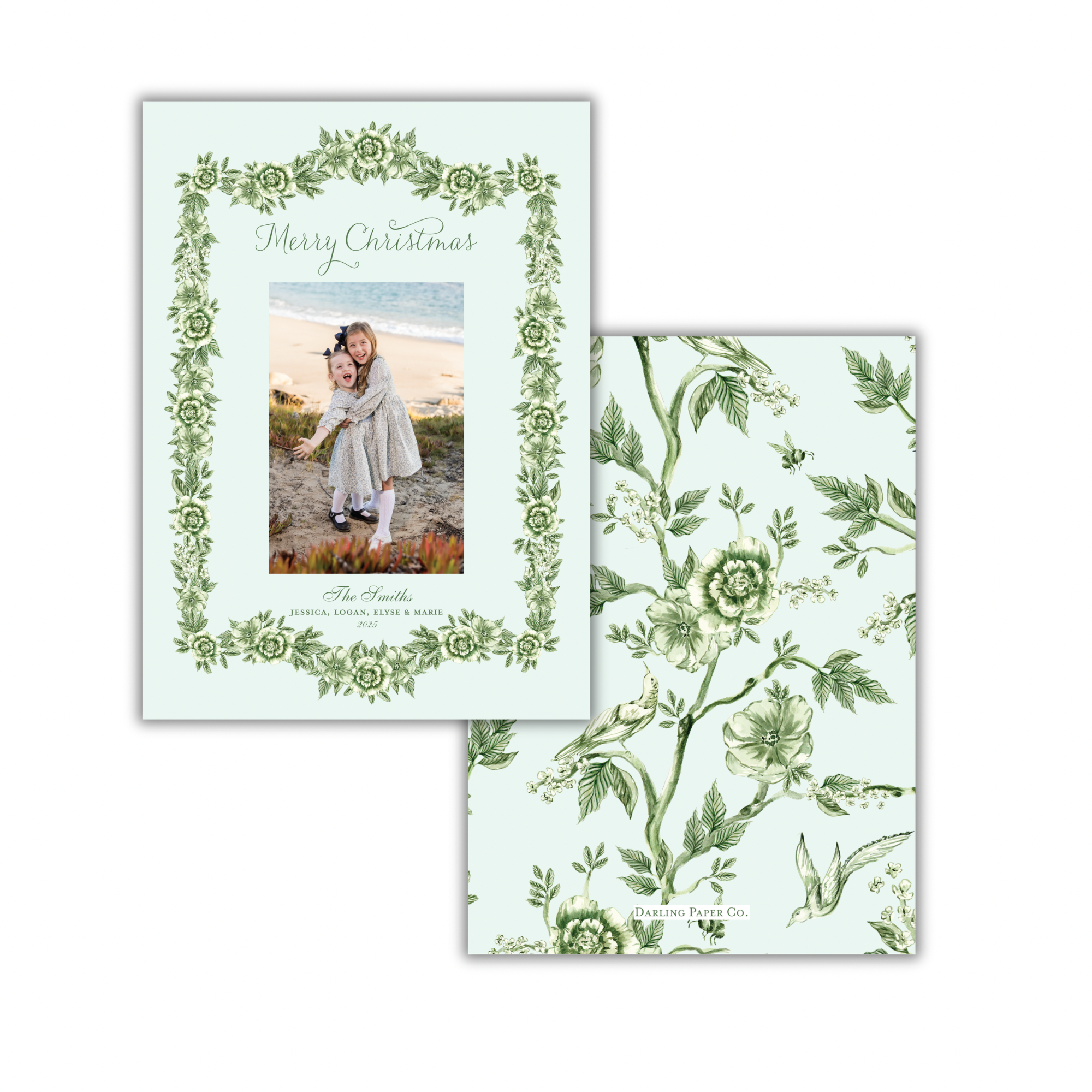 Green Chinoiserie Border Frame