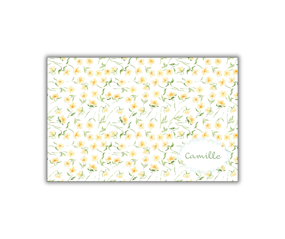 Yellow Floral Placemat