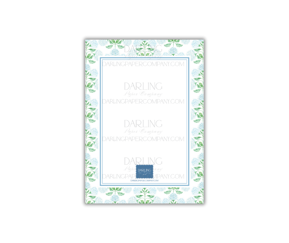 Hydrangea Block Print