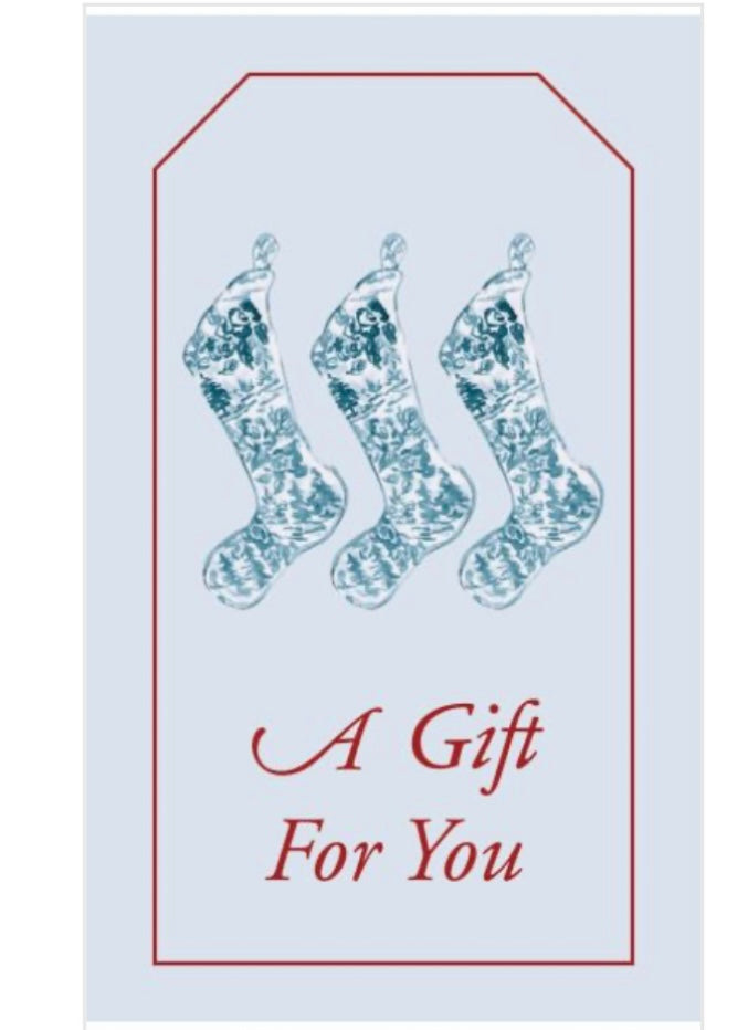 Blue stocking Gift Tags