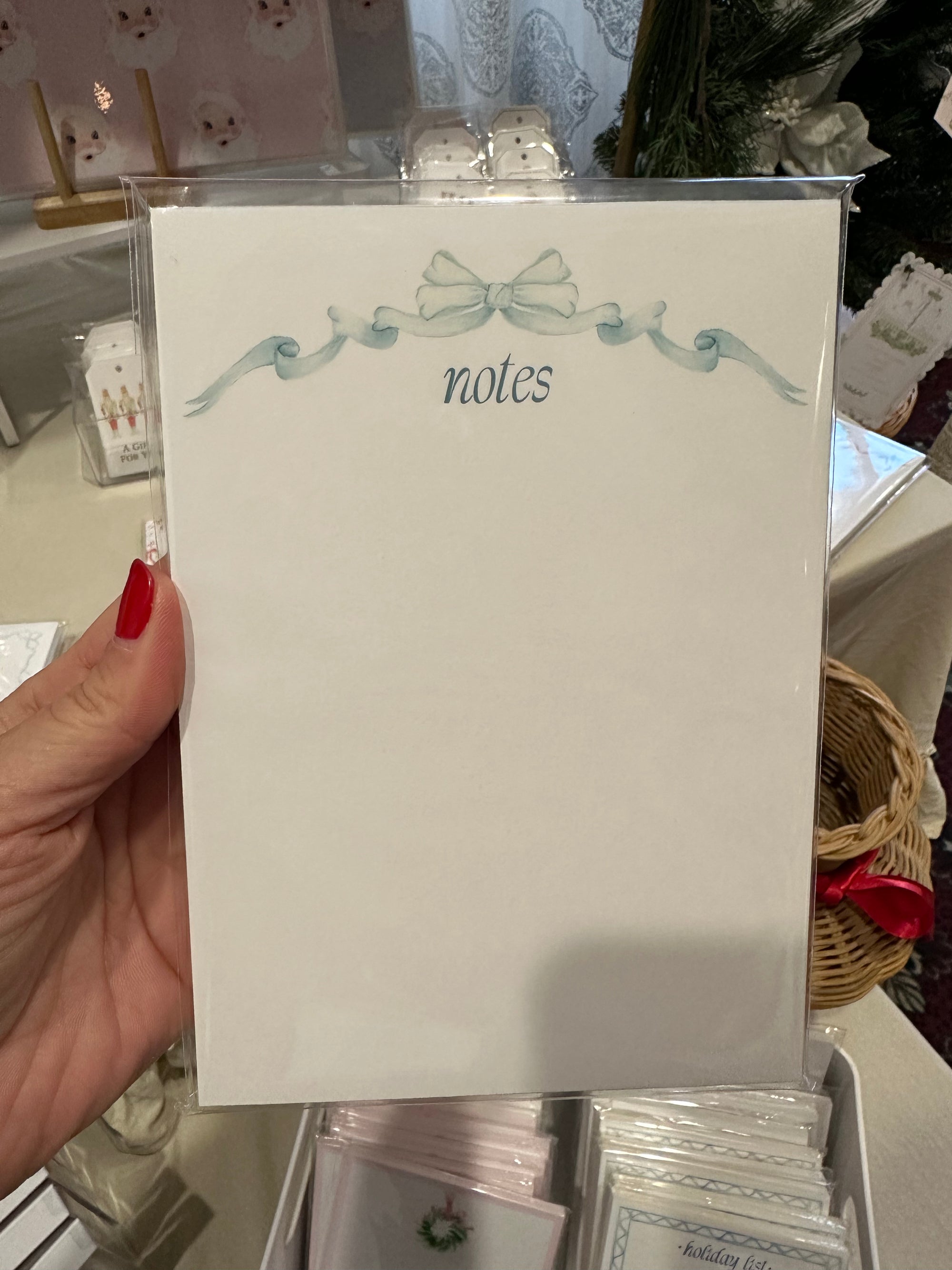 Blue Ribbon Notepad