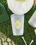 Green Jacket Frosted Cups