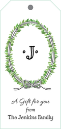 Earn Your Stripes Wreath Gift Tag