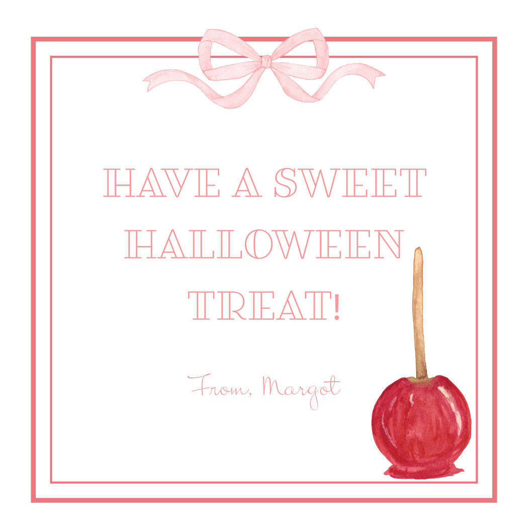 Candy Apple Gift Tag