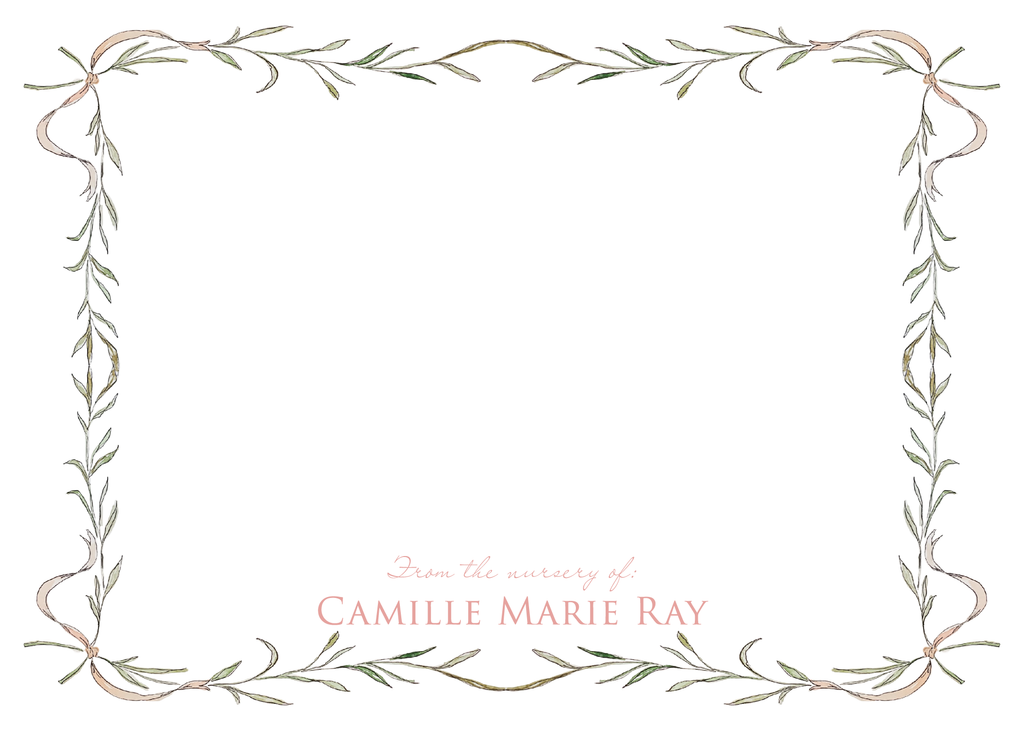 From the Nursery of Girl Notecards