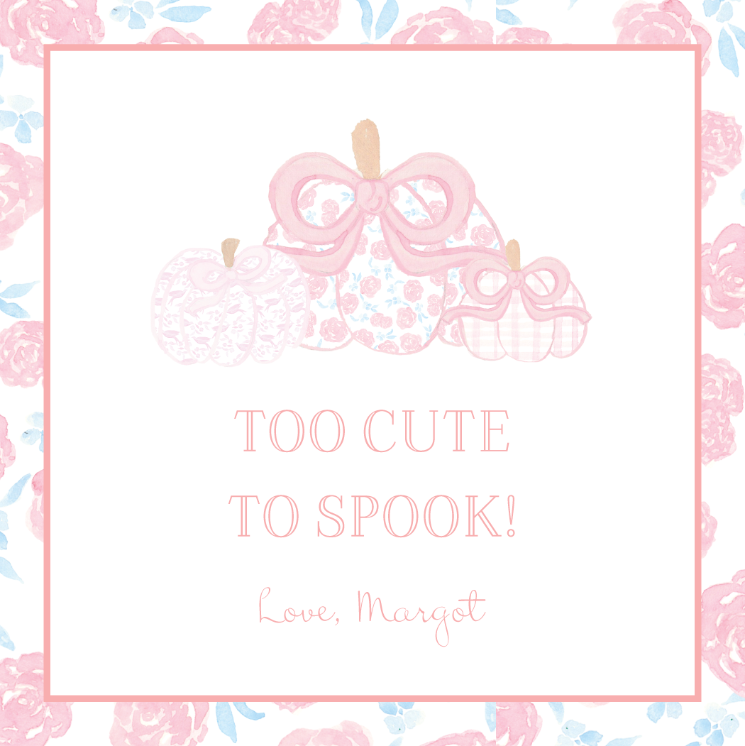 Too Cute to Spook Gift Tag