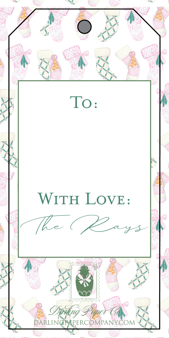 For your Pink Mistle-toes Gift Tag