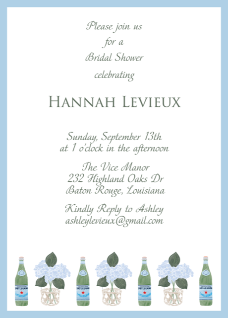 Pellegrino Bridal Shower