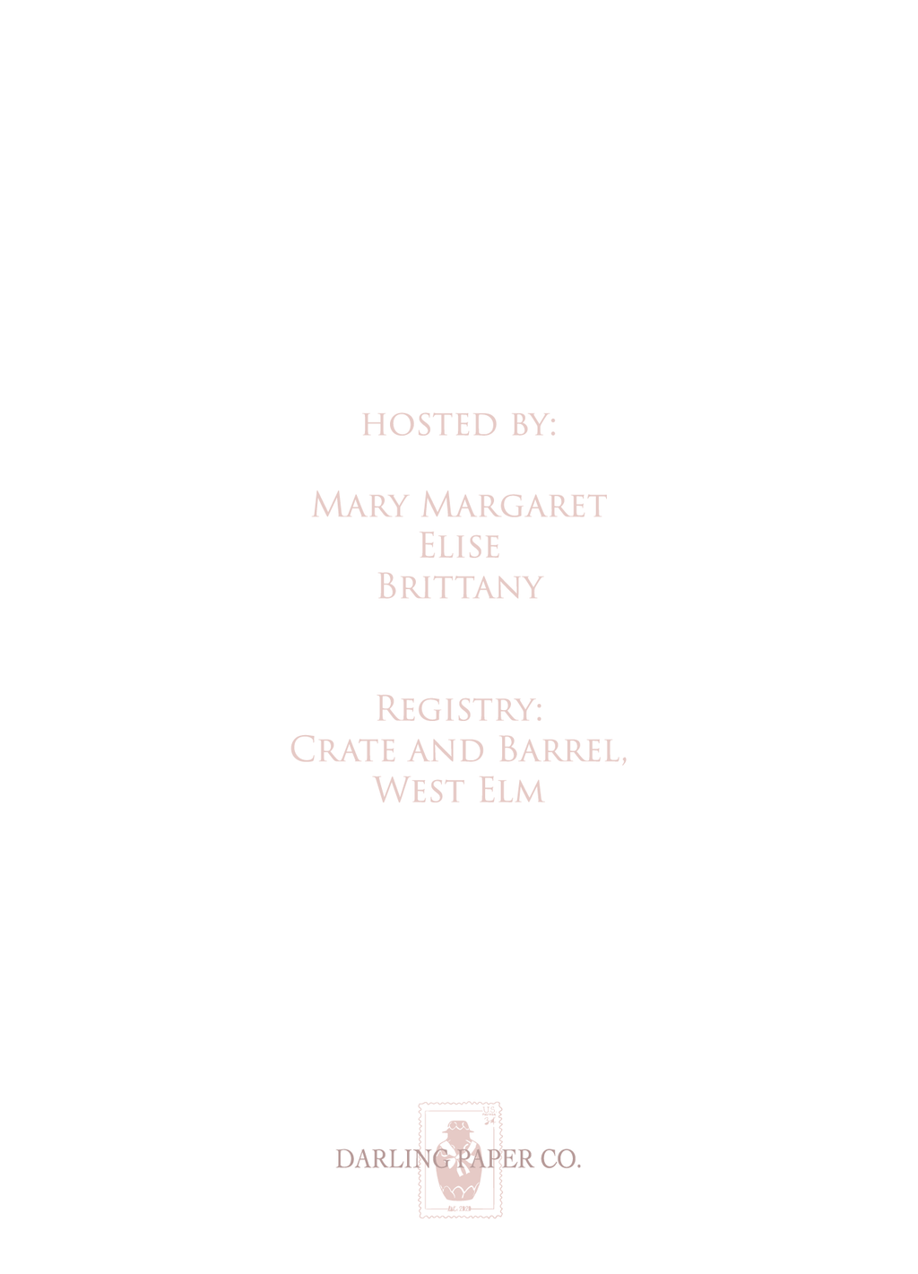 Pink Roses & Ribbons Baby Shower Invitation