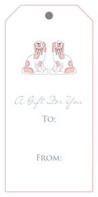 Pink Staffordshire Gift Tag
