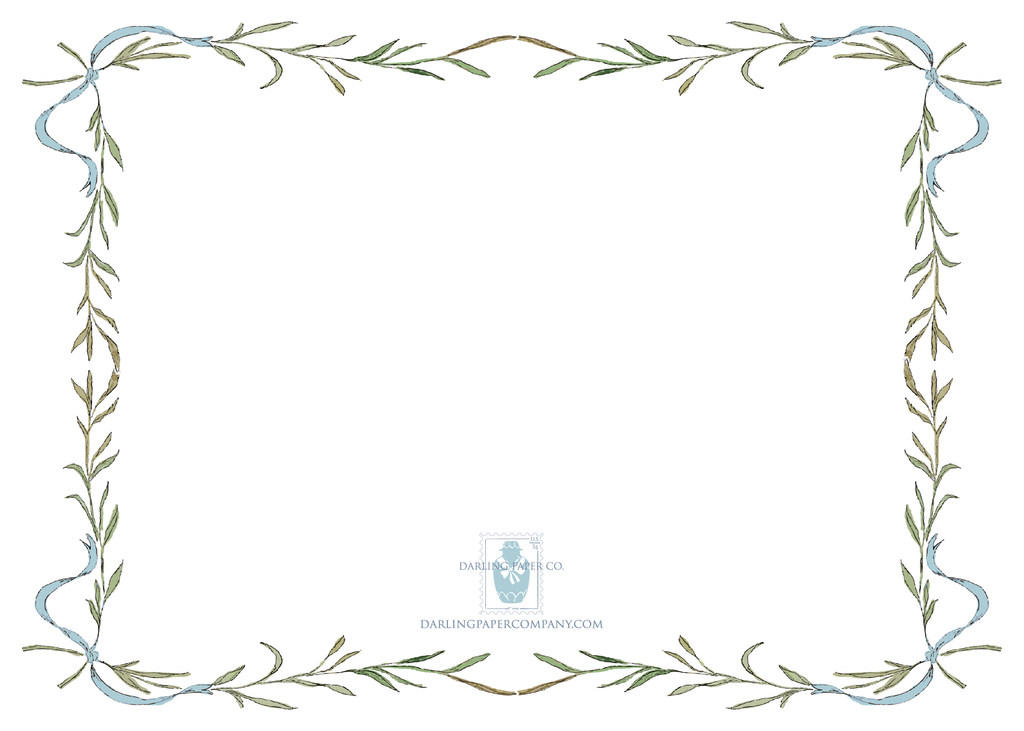 Blue Pre-written Thank You Cards