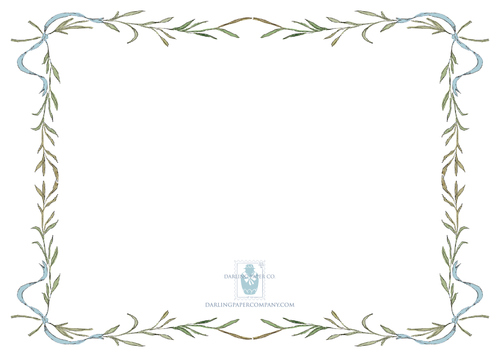 Blue Pre-written Thank You Cards