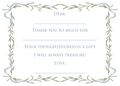 Blue Pre-written Thank You Cards