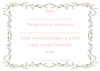 Pink Pre-written Thank You Cards