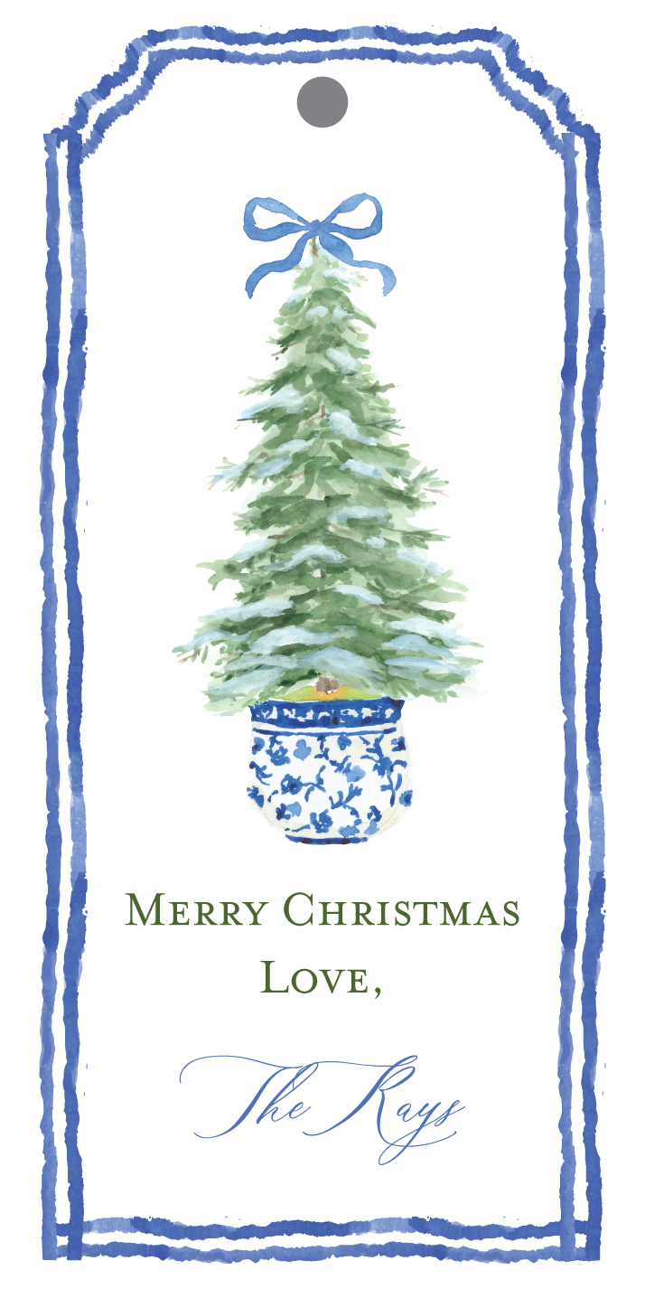 Chinoiserie Tree Gift Tag