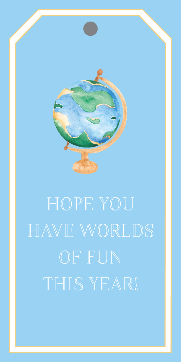 Globe Gift Tag